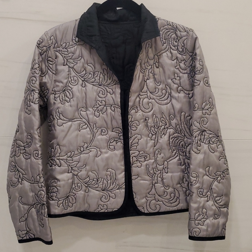 Silver And Black Reversible Jacket - image 1